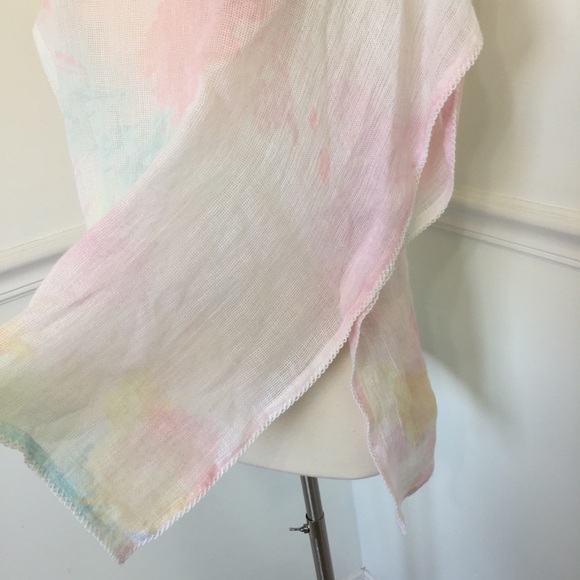 Pure Jill Multicolor Watercolors Linen Cover Up - Picture 3 of 7